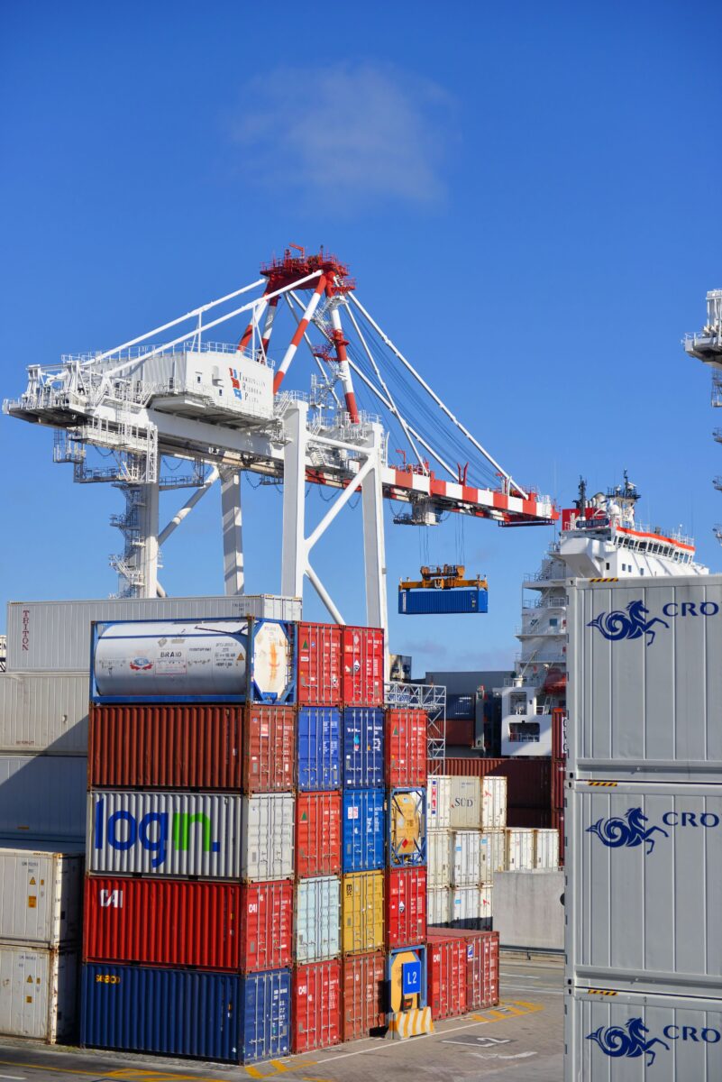 Container port and logistics yard